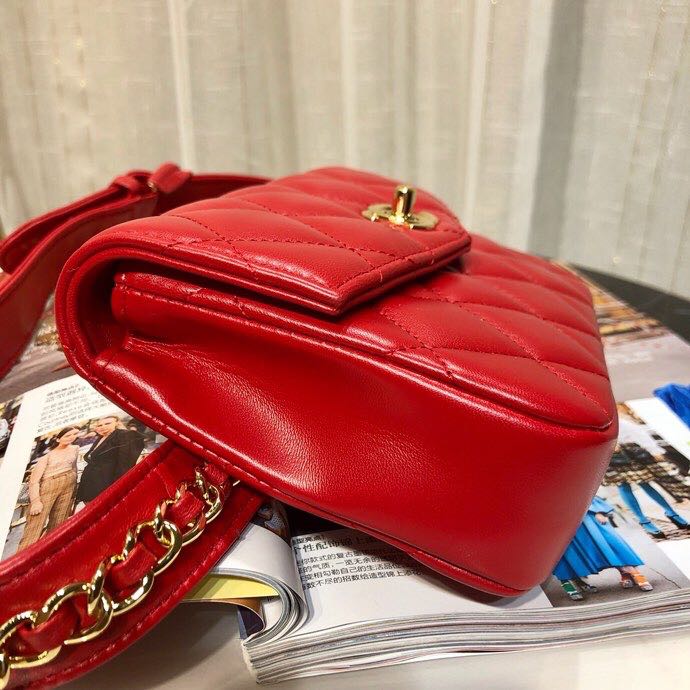 Ch**el Lambskin Waist Belt Bag 15cm