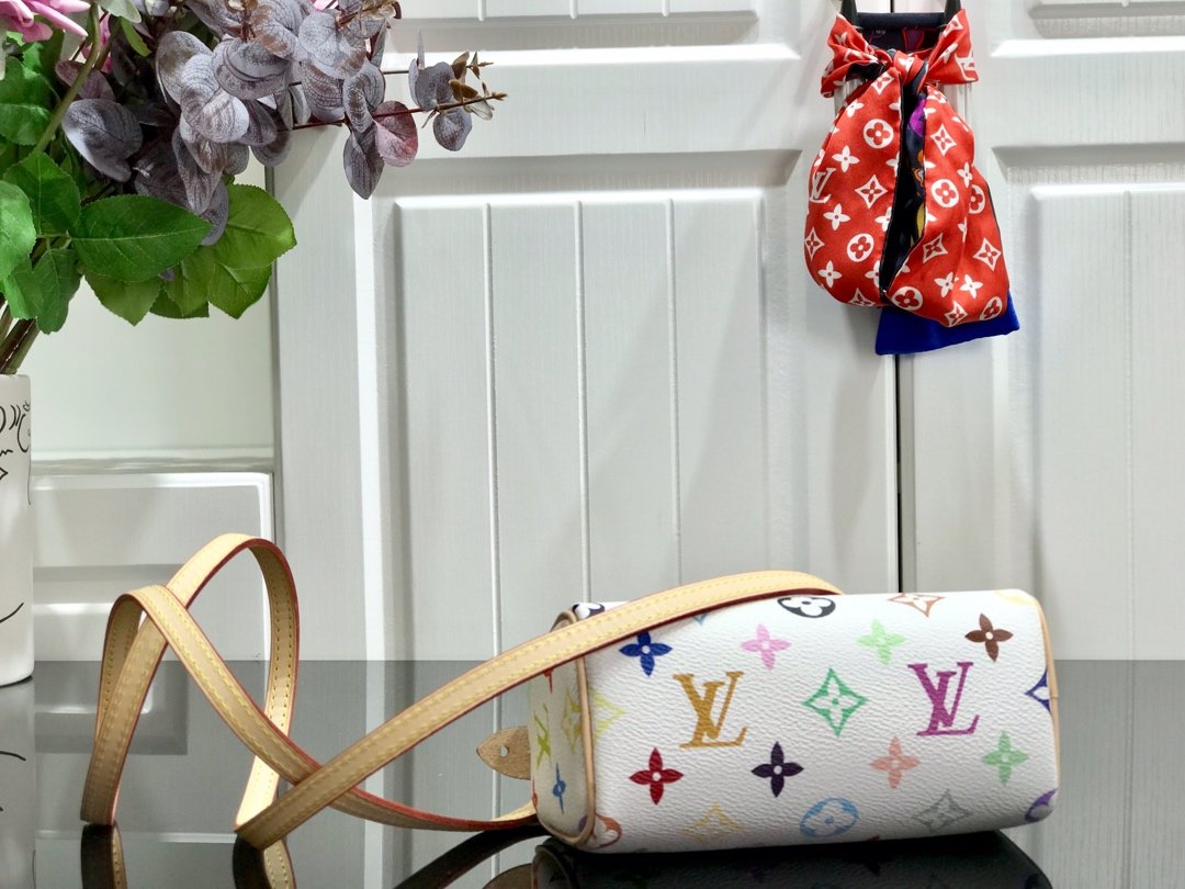 LV M92645 nano speedy bag white