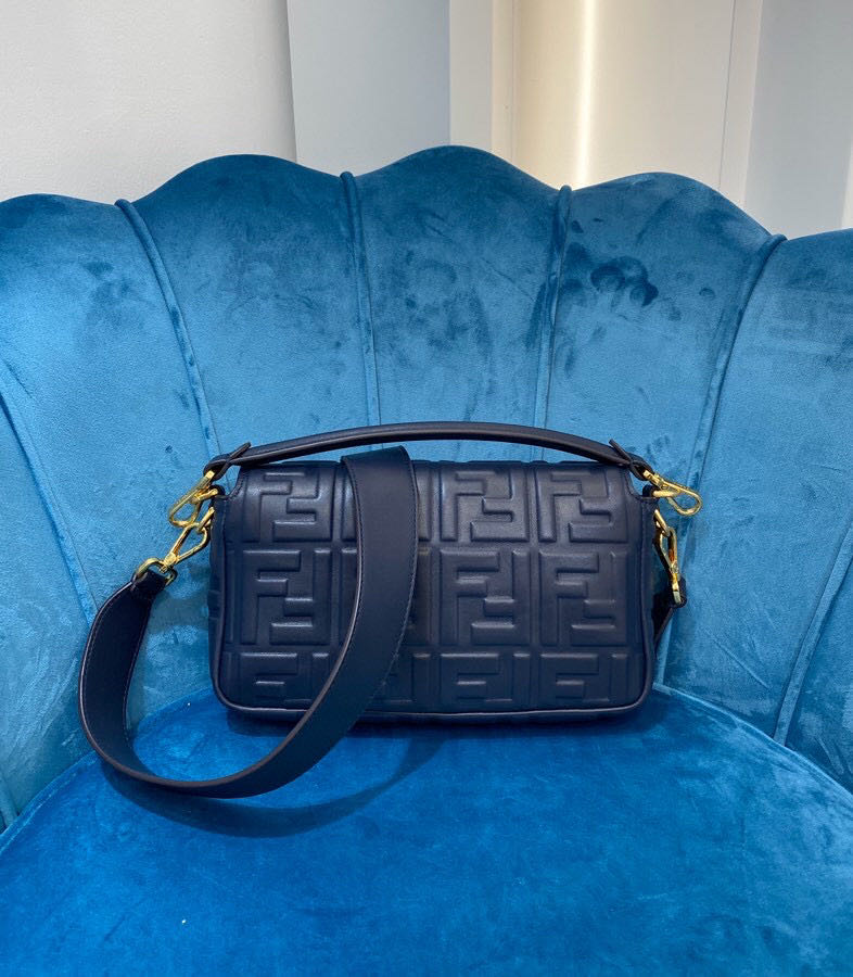F**di Baguette Bag 26cm Blue