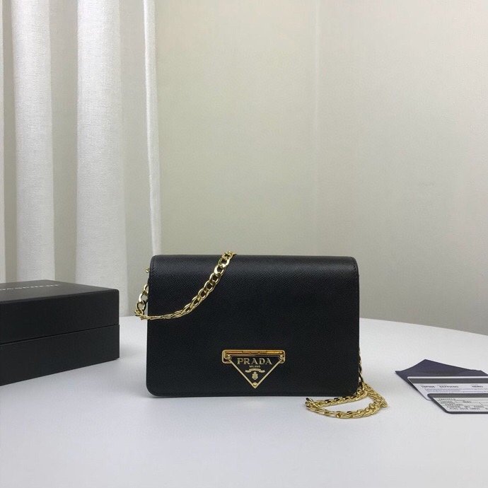 Pra*a Chain Strap Mini Bag 18CM