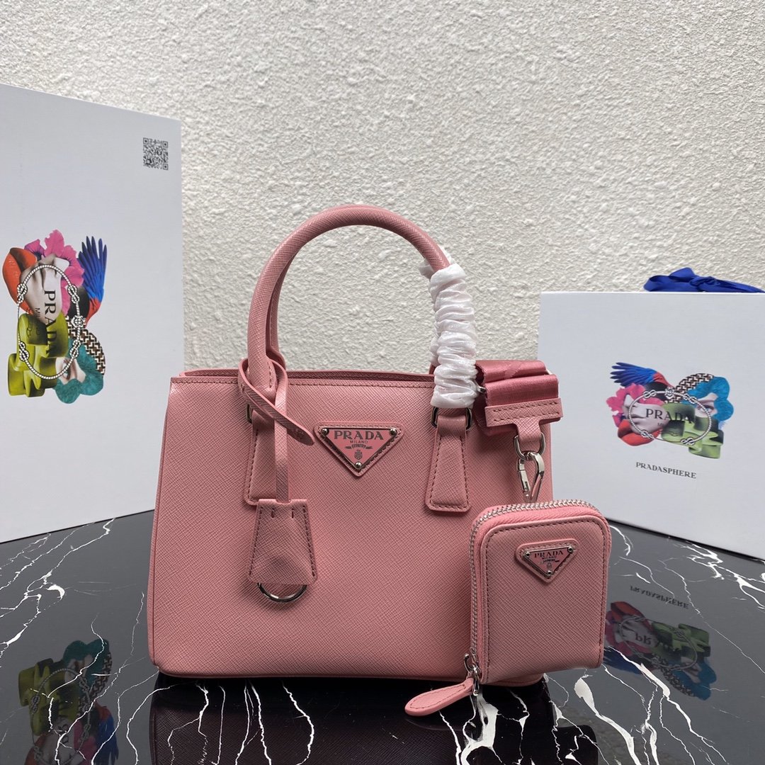 Pra*a Saffiano Leather Bag 1BA296 23cm 002