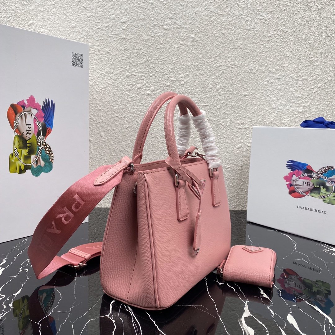 Pra*a Saffiano Leather Bag 1BA296 23cm 002