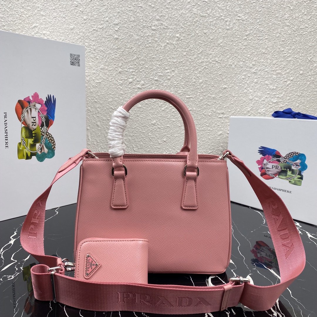 Pra*a Saffiano Leather Bag 1BA296 23cm 002
