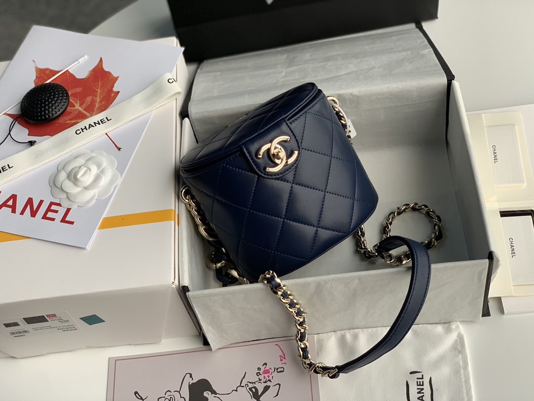 Ch**el Vanity Case Lambskin