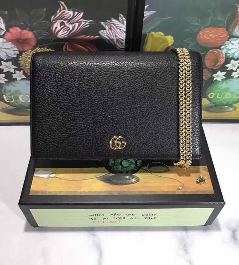 Gvc*1 Leather Mini Chanin Shoulder Bag