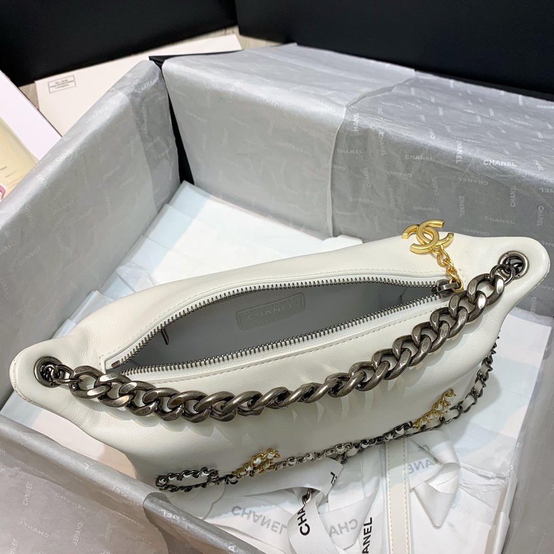 Ch**el Chain Shoulder bag White