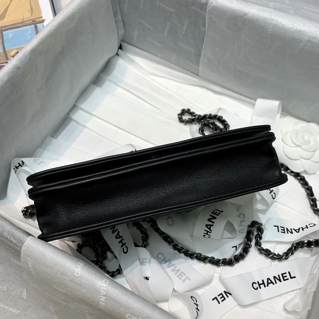 Ch**el Chain bag Black 19cm