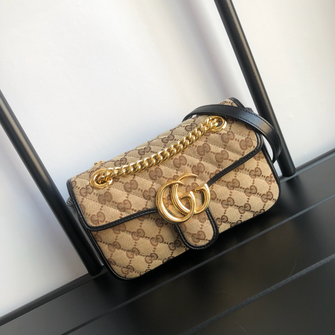 Gvc*1 Marmont Matelasse Mini Bag 22cm Black