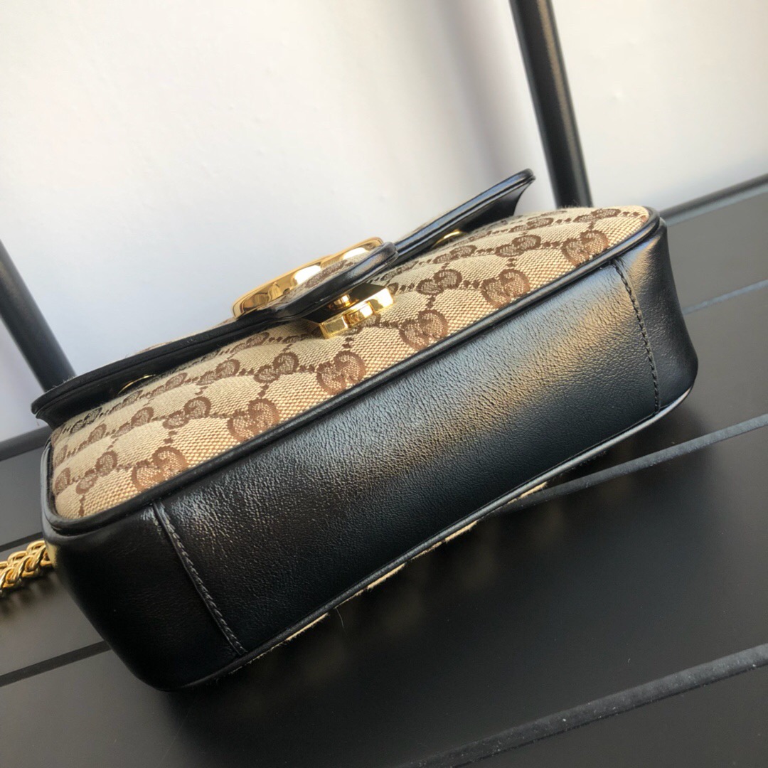 Gvc*1 Marmont Matelasse Mini Bag 22cm Black