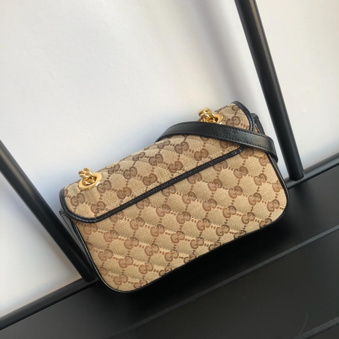 Gvc*1 Marmont Matelasse Mini Bag 22cm Black