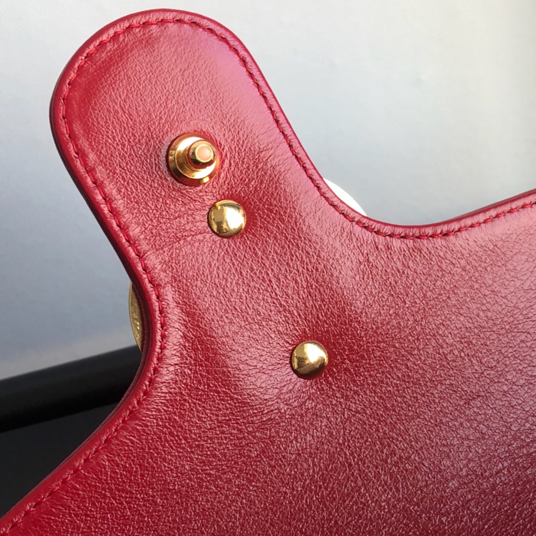 Gvc*1 Marmont Matelasse Mini Bag 26cm Red