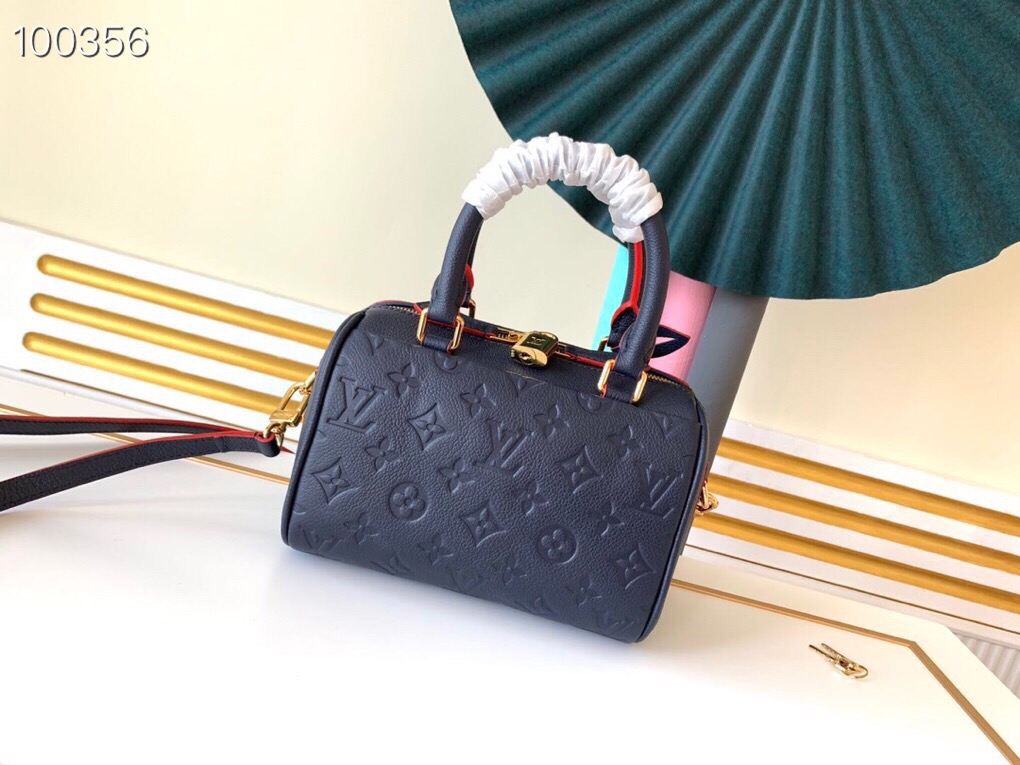 LV Speedy Bandoulière 20 Monogram Empreinte Leather