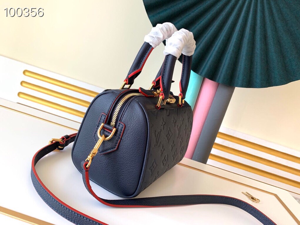 LV Speedy Bandoulière 20 Monogram Empreinte Leather