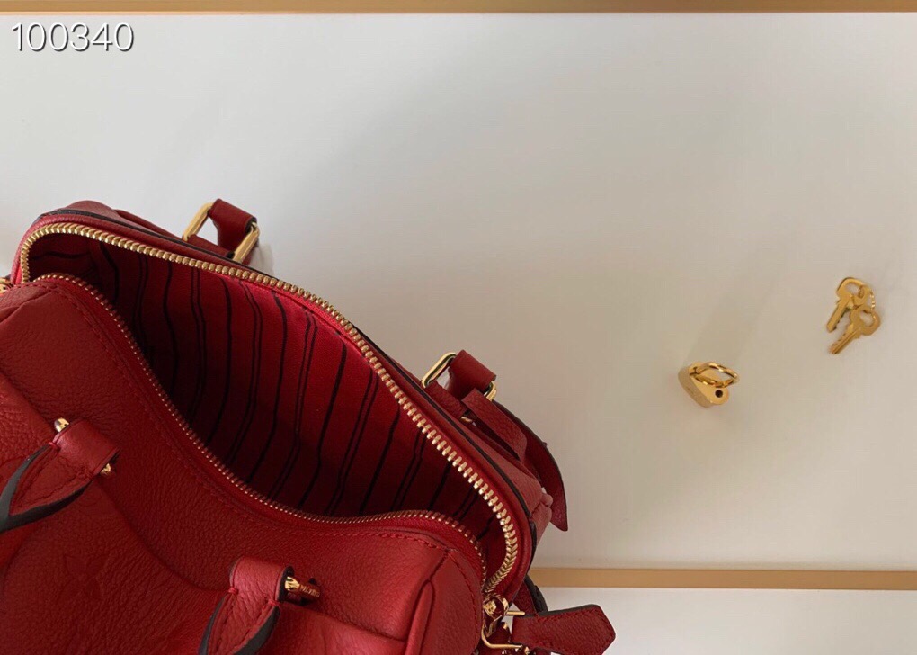 LV Speedy Bandoulière 20 Monogram Empreinte Leather 004