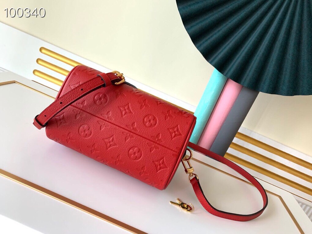 LV Speedy Bandoulière 20 Monogram Empreinte Leather 004