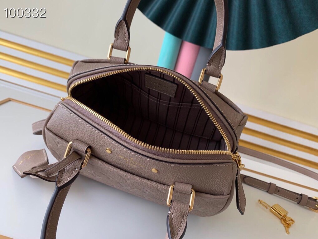 LV Speedy Bandoulière 20 Monogram Empreinte Leather 005