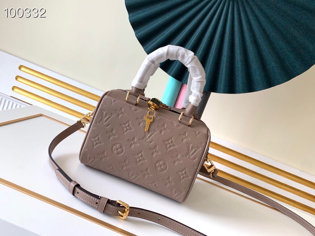 LV Speedy Bandoulière 20 Monogram Empreinte Leather 005