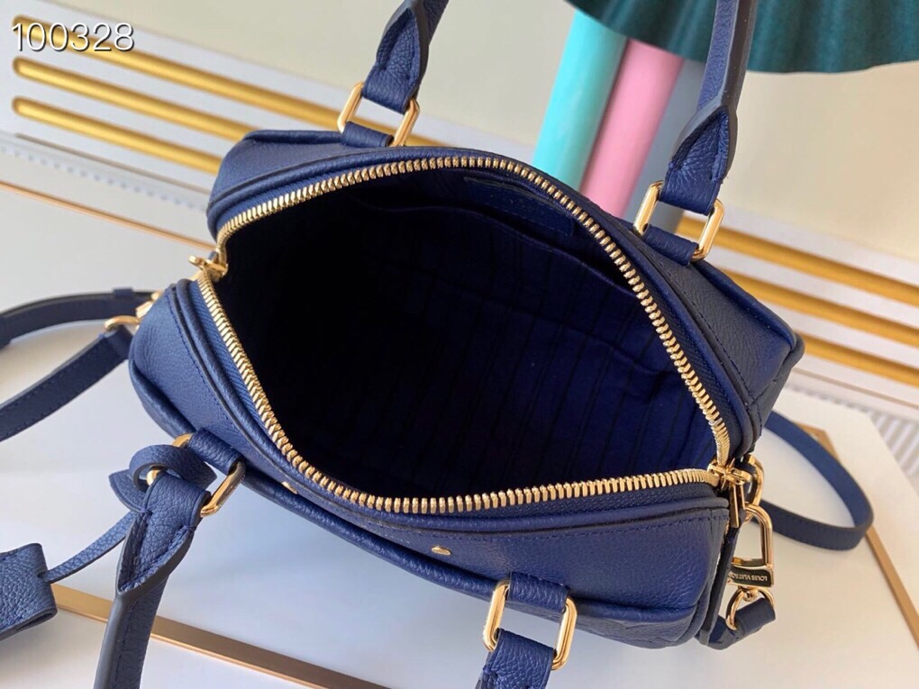 LV Speedy Bandoulière 20 Monogram Empreinte Leather 006