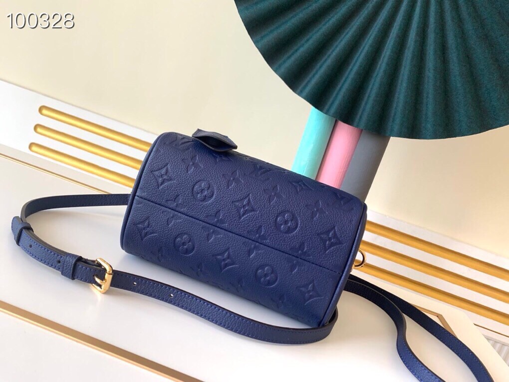LV Speedy Bandoulière 20 Monogram Empreinte Leather 006
