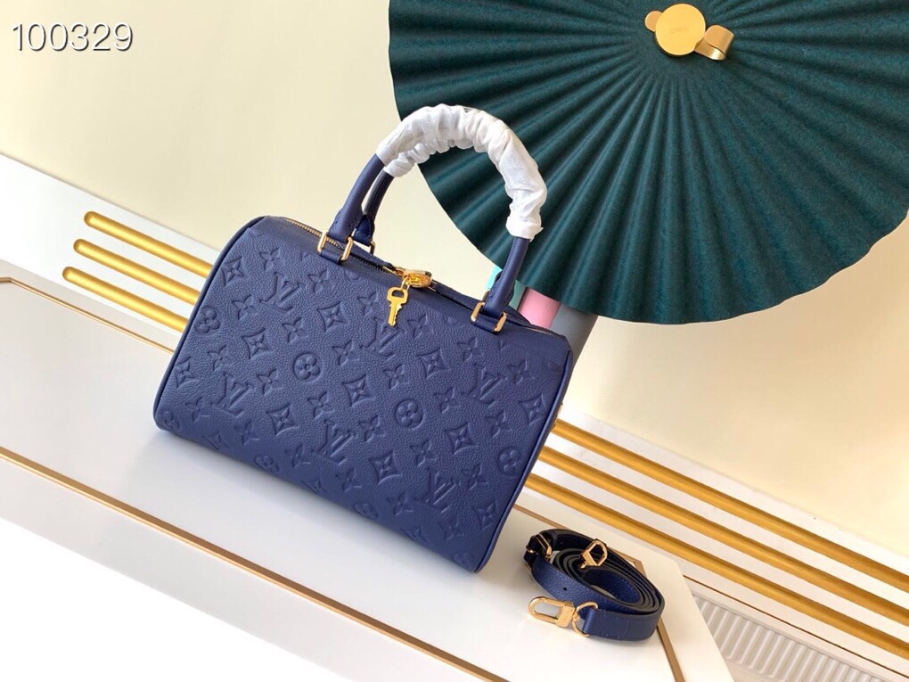 LV Speedy Bandoulière 25 Monogram Empreinte Leather 008