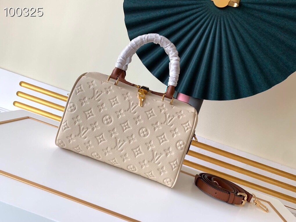 LV Speedy Bandoulière 25 Monogram Empreinte Leather 009