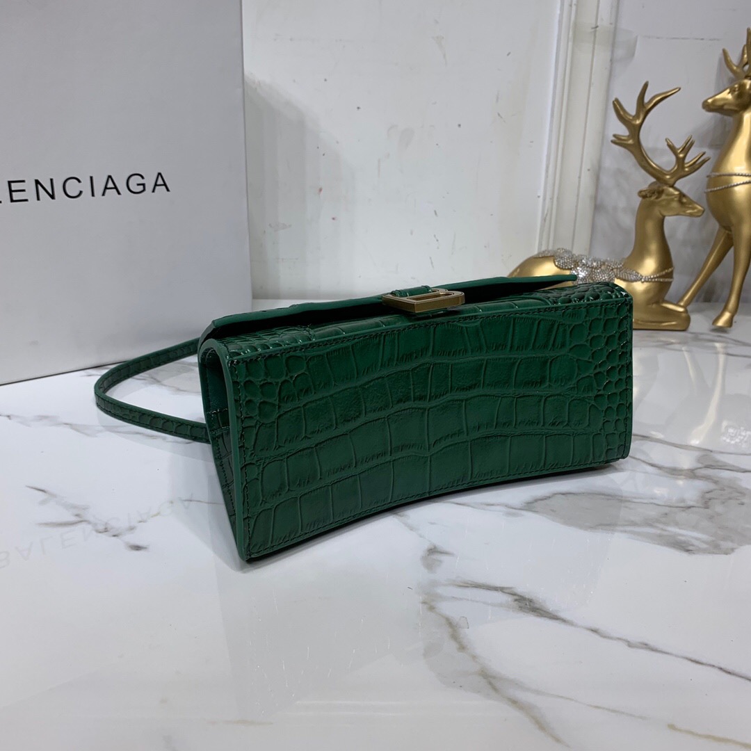 Ba1en*iaga Hourglass Bag 24cm Green