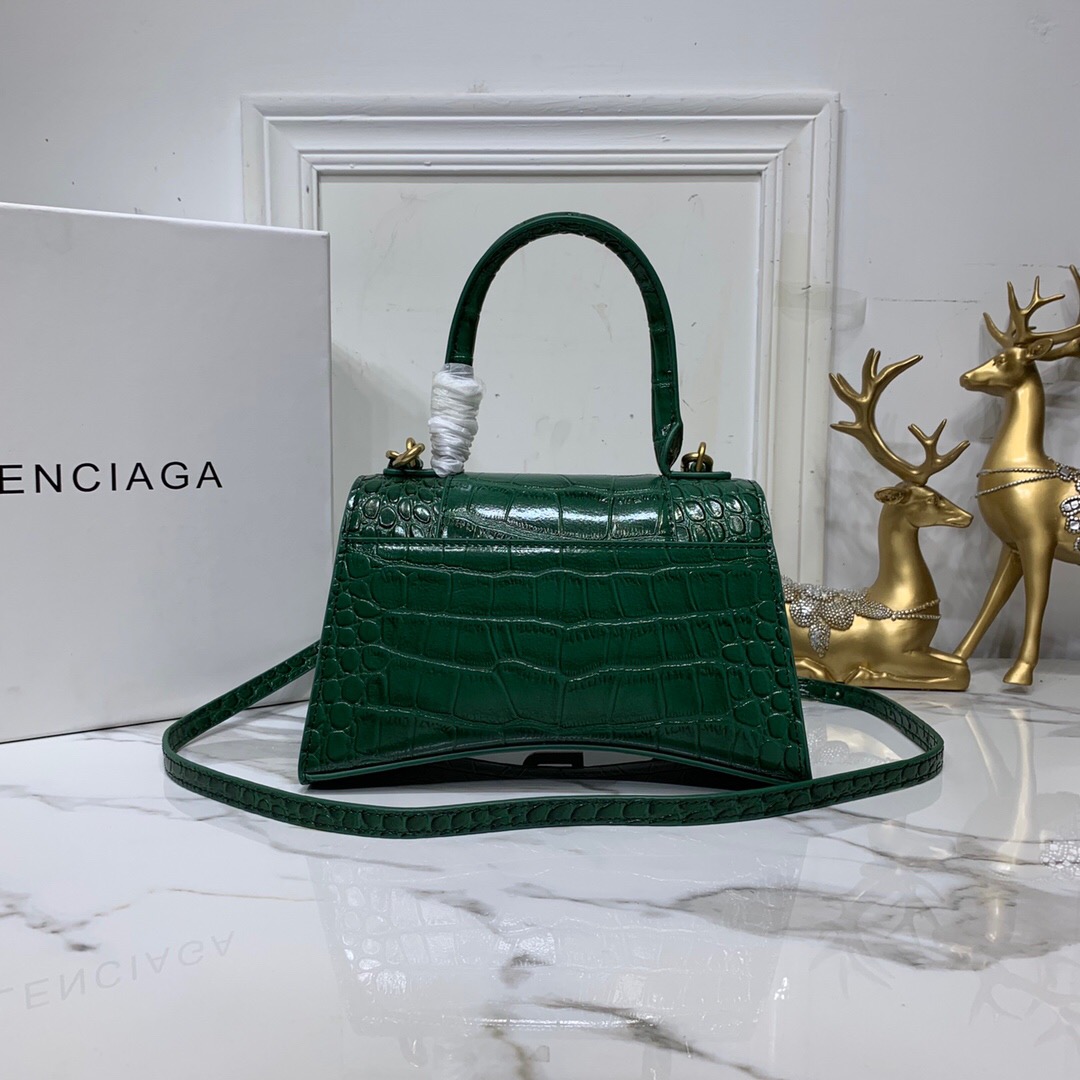Ba1en*iaga Hourglass Bag 24cm Green