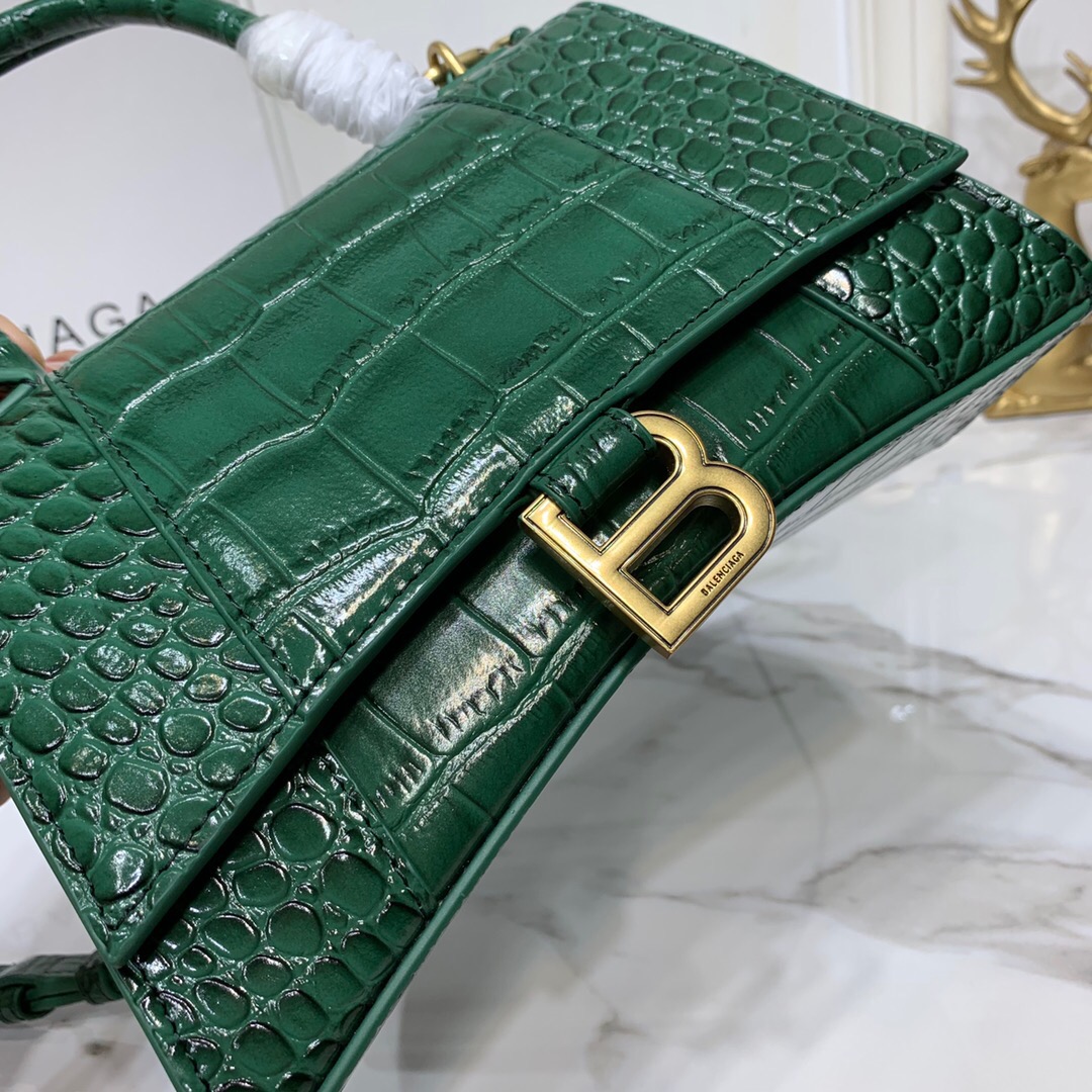 Ba1en*iaga Hourglass Bag 24cm Green
