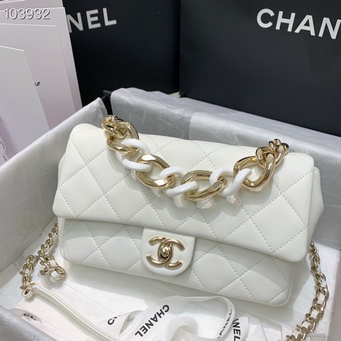 Ch**el Flap Bag AS1353 24cm