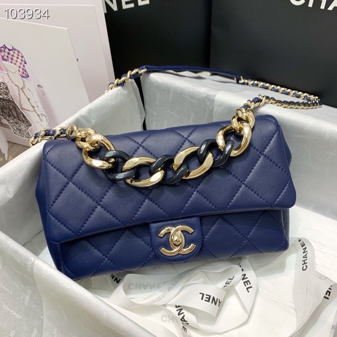 Ch**el Flap Bag AS1353 24cm 002