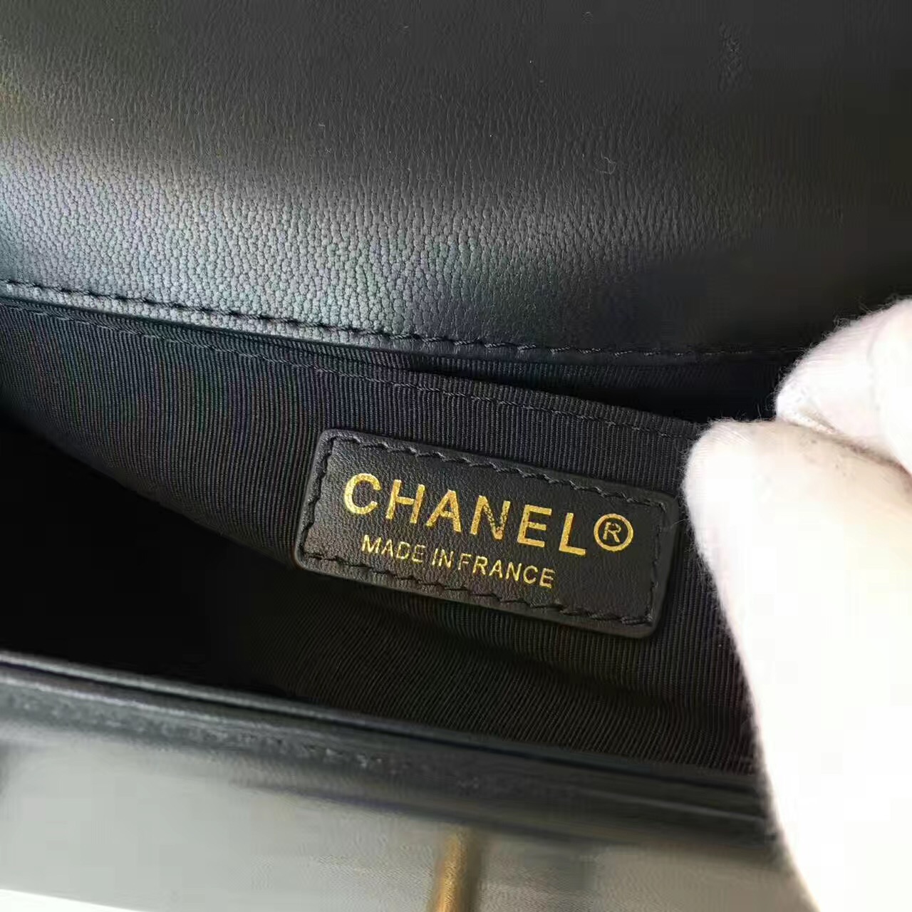 Ch**el Leboy Handbag 25cm Black
