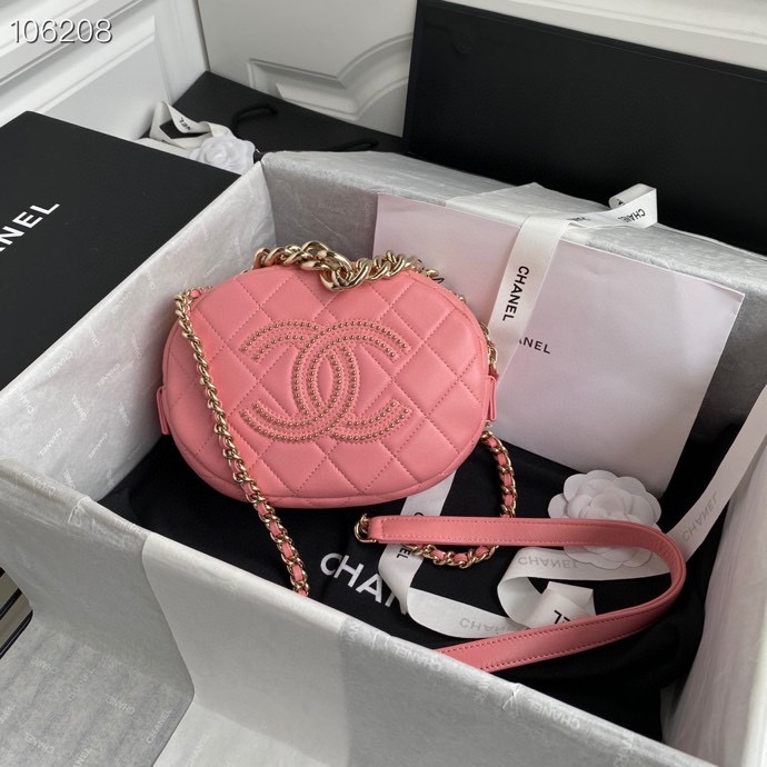 Ch**elCamera Case Lambskin Bag Pink