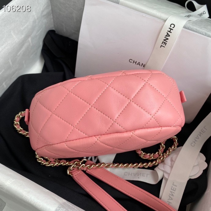 Ch**elCamera Case Lambskin Bag Pink