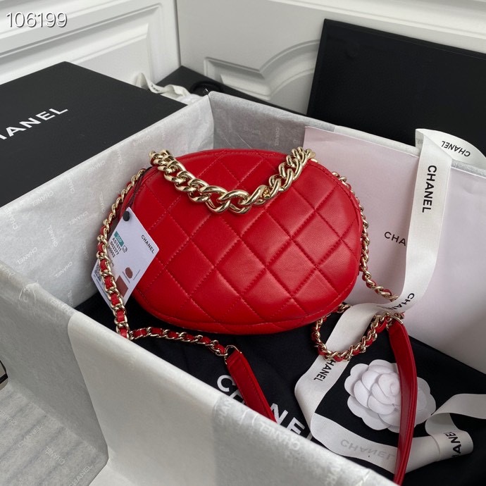 Ch**el Camera Case Lambskin Bag Red