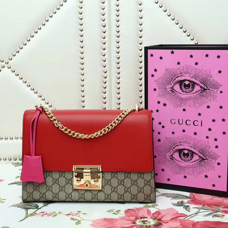 Gvc*1 Padlock medium GG shoulder bag