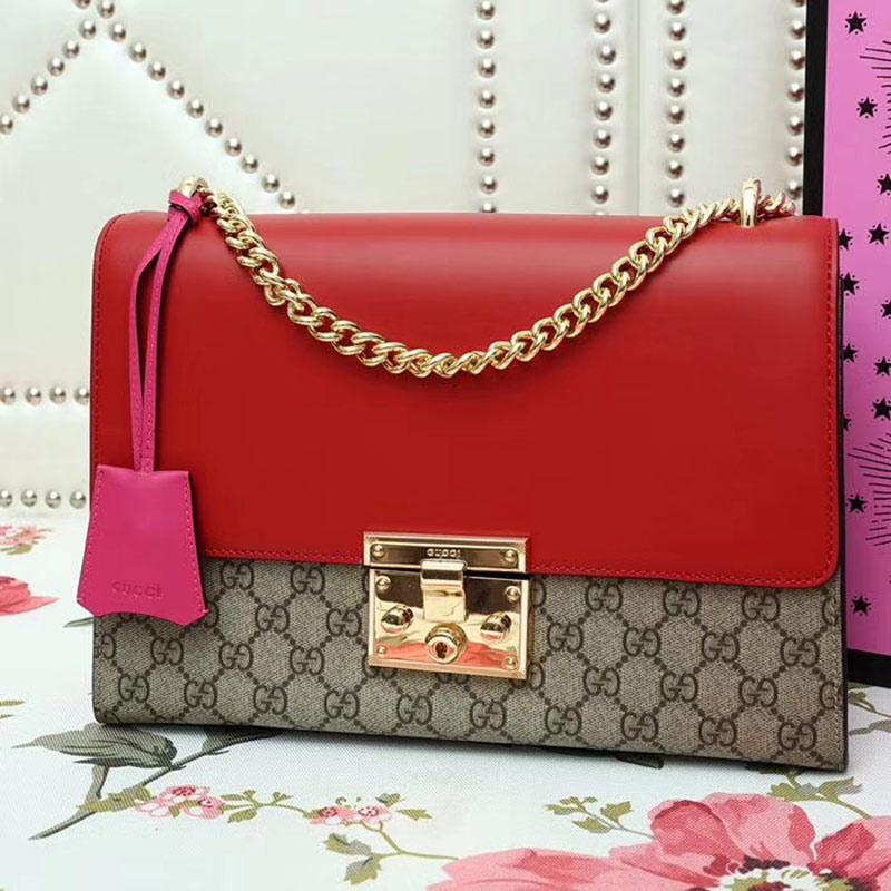 Gvc*1 Padlock medium GG shoulder bag