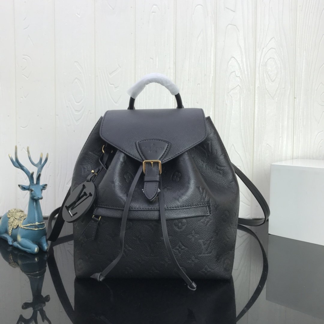 L0vis Vvtt0n Montsouris Monogram Empreinte Backpack black
