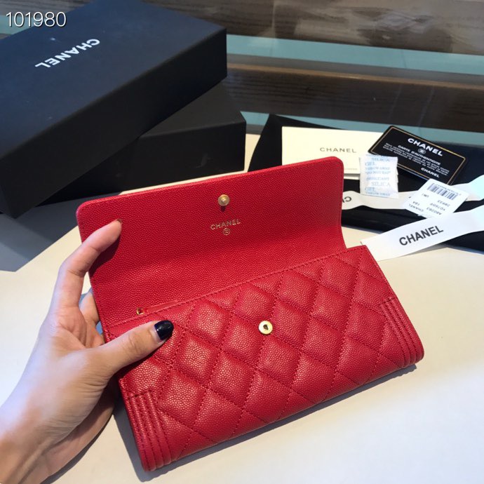 Ch**el LeBoy Wallet Caviar 19CM 004