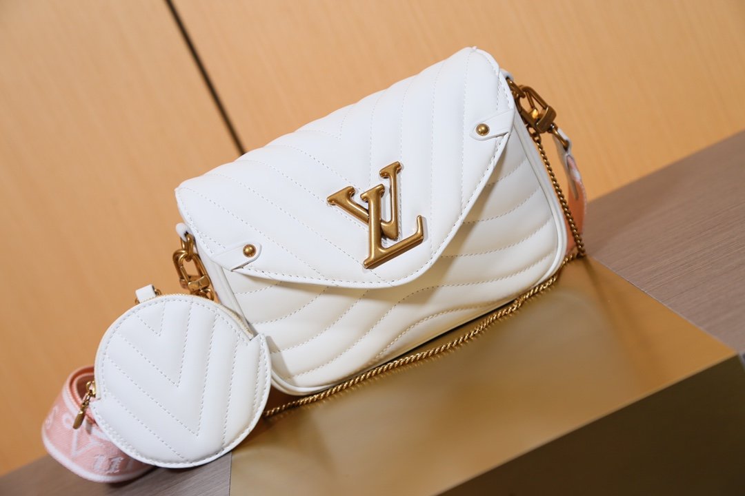 L0vis Vvtt0n Multi Pochette New Wave Bag White