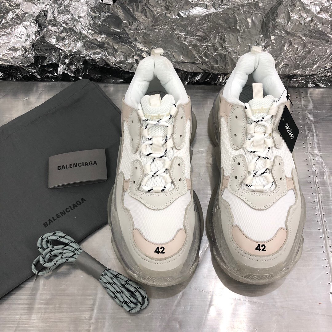 Ba1en*iaga Triple S Clear Sole Trainers sneaker