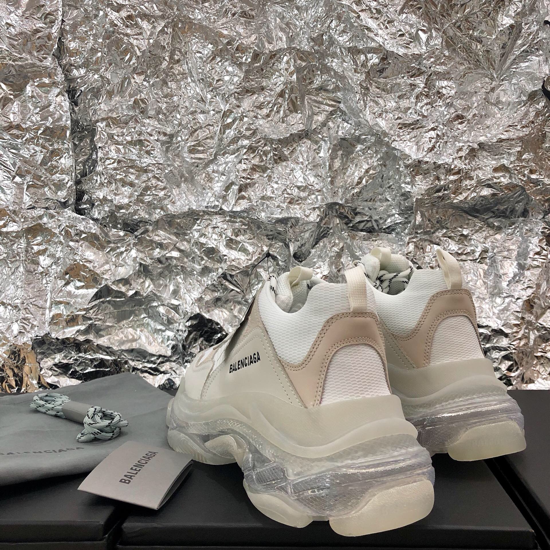Ba1en*iaga Triple S Clear Sole Trainers sneaker