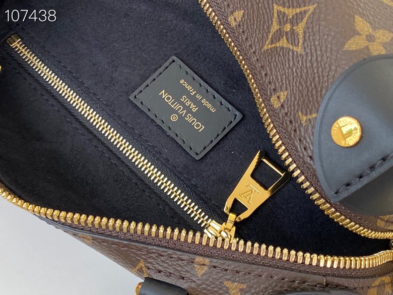 LV Petite Malle Souple Bag M45531 Black 20cm
