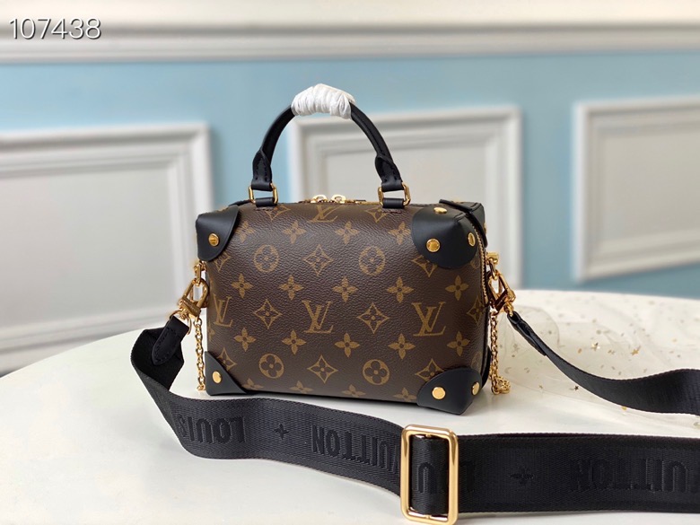 LV Petite Malle Souple Bag M45531 Black 20cm