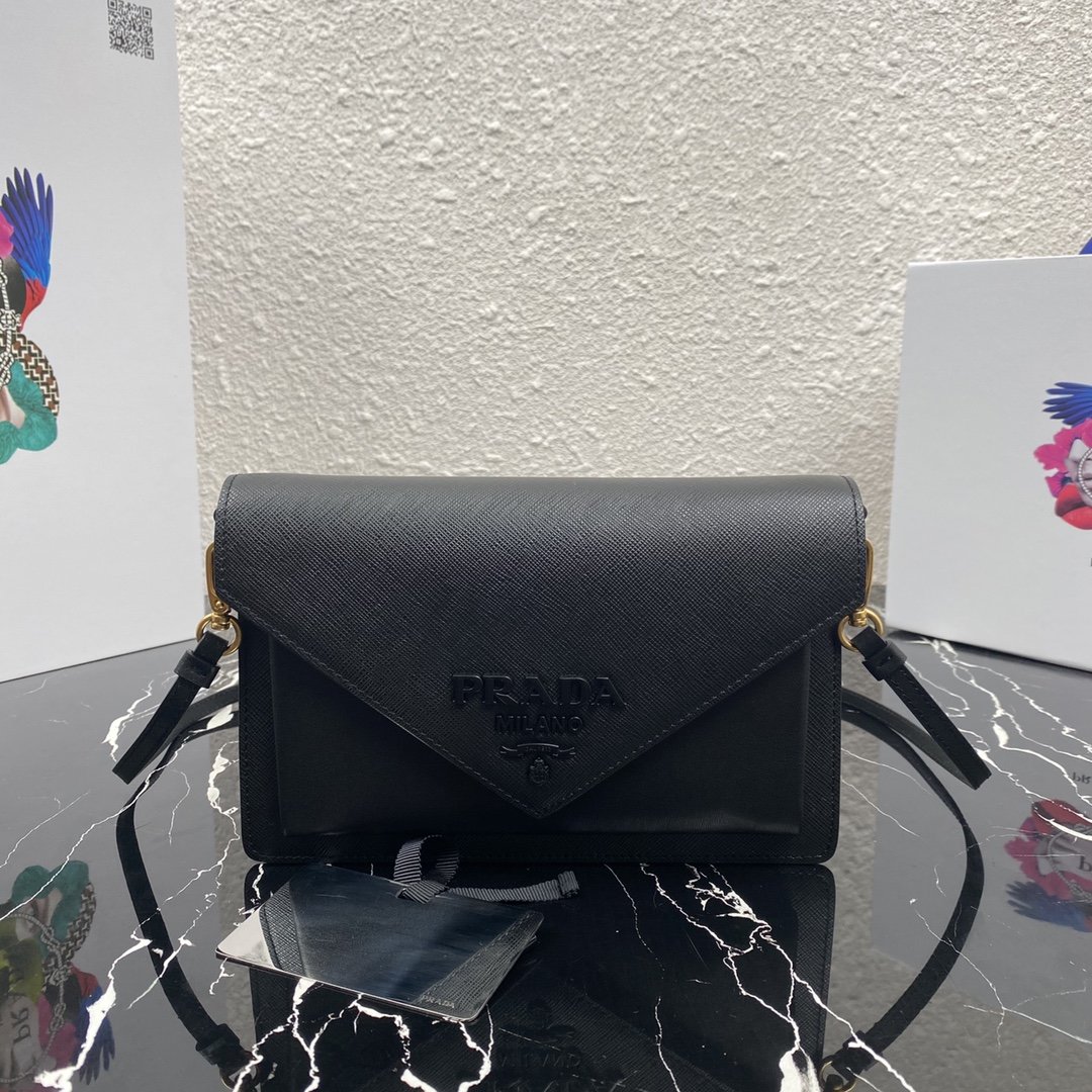 Pra*a 1BP020 Saffiano Chain Bag 002