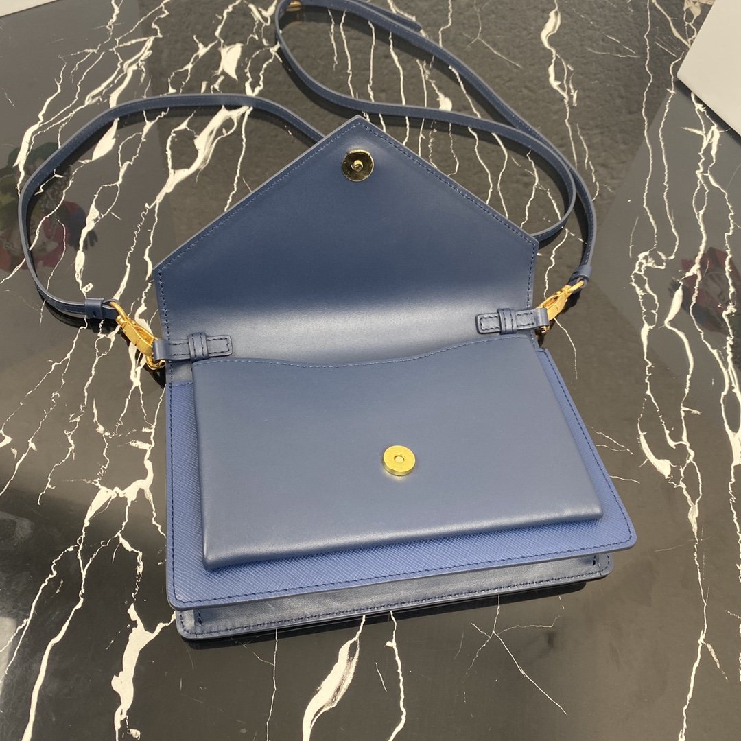 Pra*a 1BP020 Saffiano Chain Bag 005