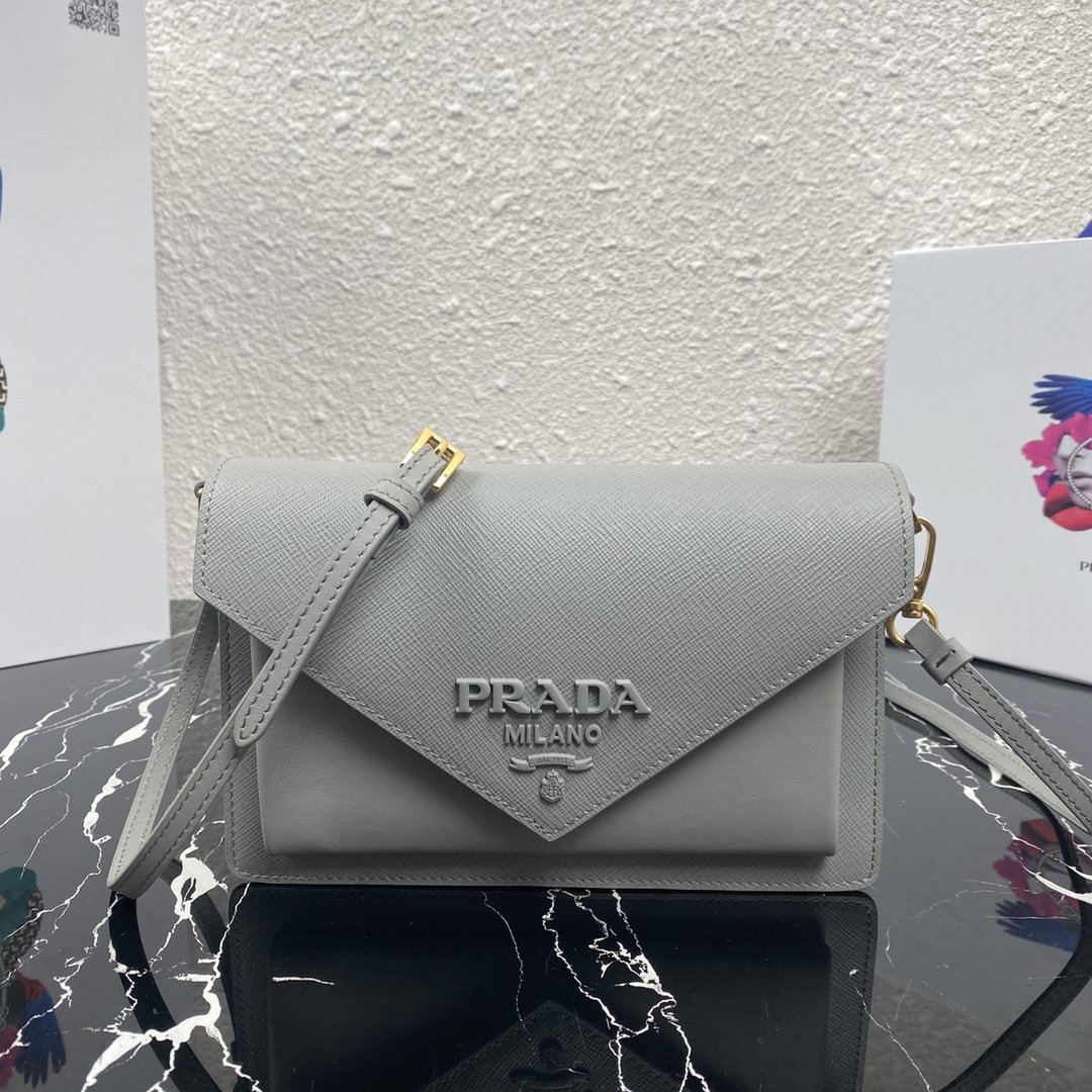 Pra*a 1BP020 Saffiano Chain Bag 006