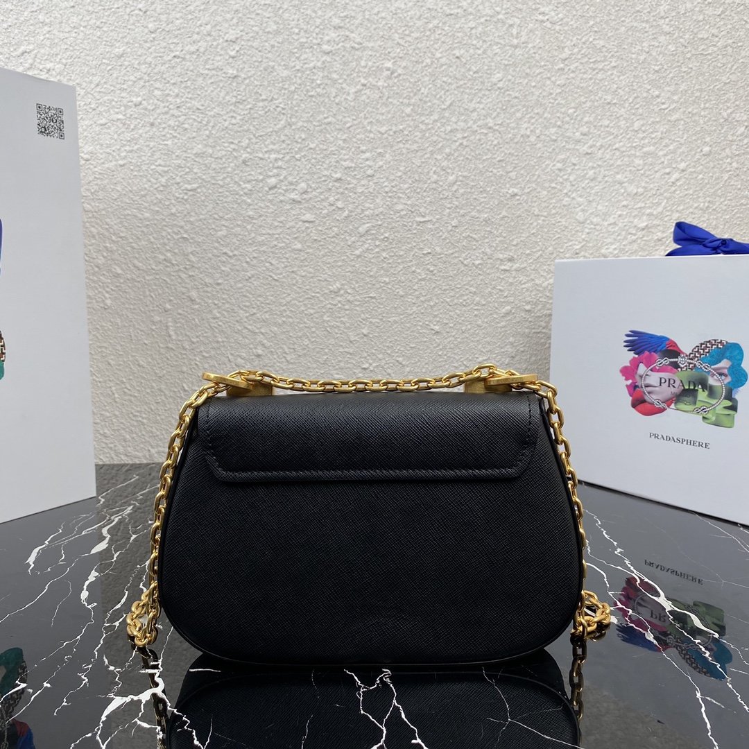 Pra*a Saffiano Chain Bag 1BD275 003