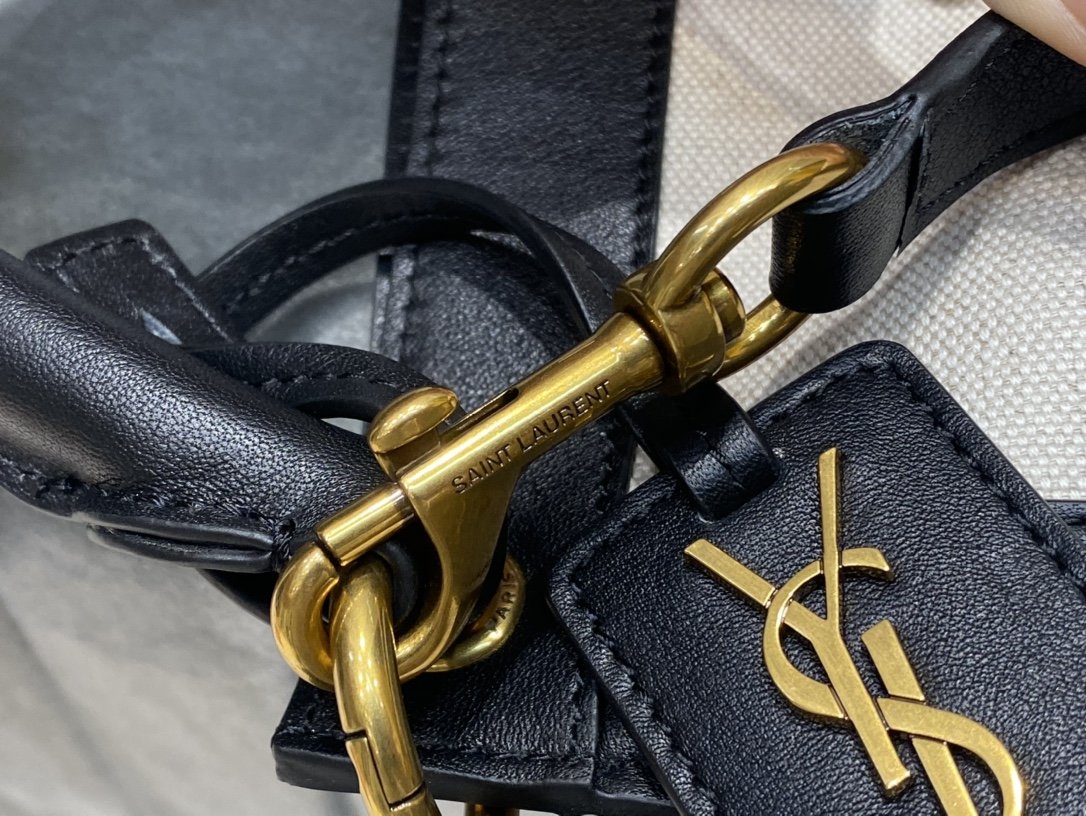 Y51 TAG hobo bag in canvas and leather