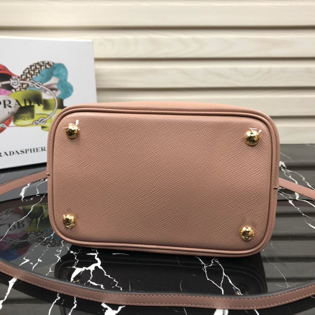Pra*a Double Saffiano Bucket Bag 1BA212