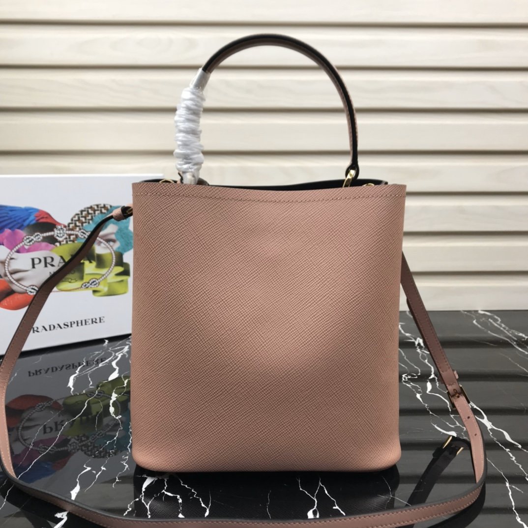 Pra*a Double Saffiano Bucket Bag 1BA212